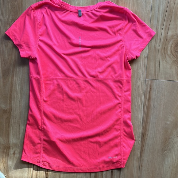 Pink Nike Running Dri Fit Tee - Picture 2 of 2